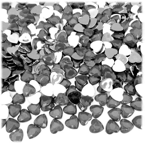 The Crafts Outlet 144pc Rhinestones Heart 8mm - Peridot Light Green in Saudi Arabia