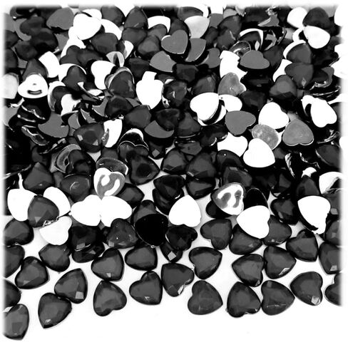 The Crafts Outlet 144pc Rhinestones Heart 8mm - Peridot Light Green in Saudi Arabia