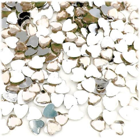 The Crafts Outlet 144pc Rhinestones Heart 8mm - Peridot Light Green in Saudi Arabia