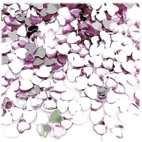 The Crafts Outlet 144pc Rhinestones Heart 8mm - Peridot Light Green in Saudi Arabia