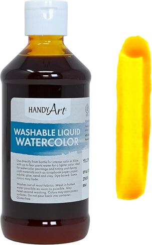 Handy Art Washable Liquid Watercolor 8 ounce, Yellow in Saudi Arabia