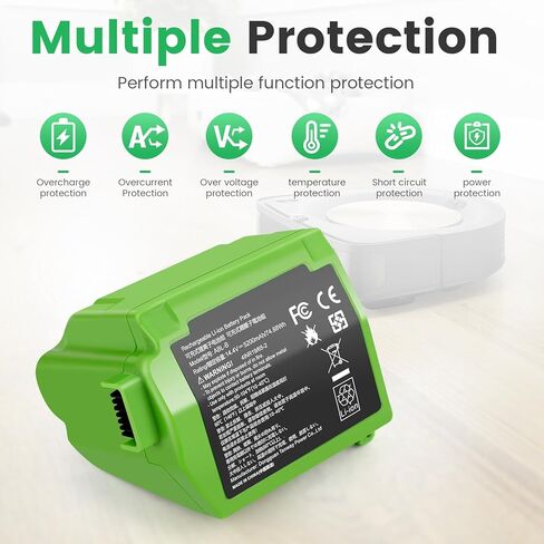 TREE.NB بطارية طويلة العمر لـ iRobot Roomba R3 500 600 700 800 900 Series 500 510 531 535 540 550 552 560 570 580 595 610 620 650 660 700 760 770 780 790 800 8 70880900 in Kuwait