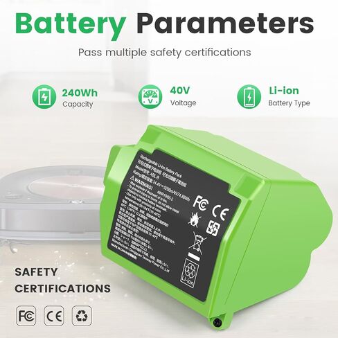 TREE.NB بطارية طويلة العمر لـ iRobot Roomba R3 500 600 700 800 900 Series 500 510 531 535 540 550 552 560 570 580 595 610 620 650 660 700 760 770 780 790 800 8 70880900 in Kuwait