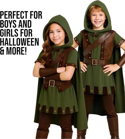 Morph Forest Hero Costume, Archer Costume Kids, Book Character Costumes For Boys And Girls, World Book Day Costumes For Boys in Saudi Arabia