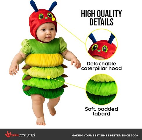 Morph Baby Caterpillar Costume Toddler Infant Newborn Caterpillar Costume Kids Halloween Costumes for Girls Boys in Saudi Arabia