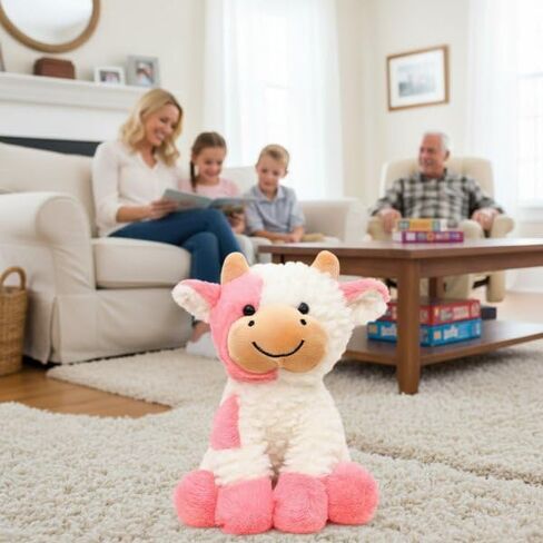 Cow Stuffed Animals Soft Plush Cute Cow Doll for Boys Girls 8in (zuo NIU fense) in Saudi Arabia