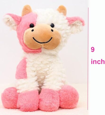 Cow Stuffed Animals Soft Plush Cute Cow Doll for Boys Girls 8in (zuo NIU fense) in Saudi Arabia