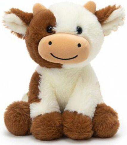 Cow Stuffed Animals Soft Plush Cute Cow Doll for Boys Girls 8in (zuo NIU fense) in Saudi Arabia