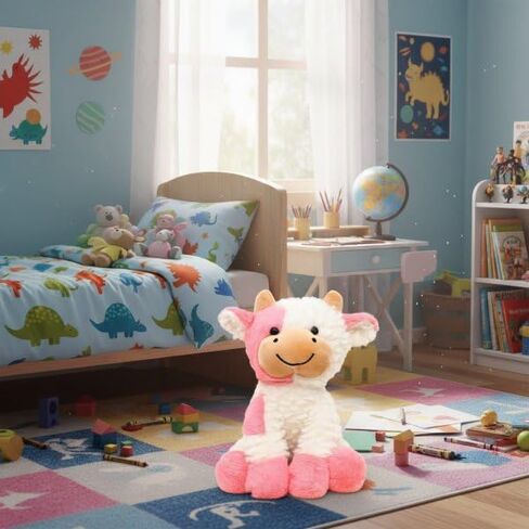 Cow Stuffed Animals Soft Plush Cute Cow Doll for Boys Girls 8in (zuo NIU fense) in Saudi Arabia