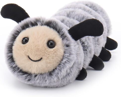 Apricot Lamb Happy Caterpillar Stuffed Animals for Kids, Soft Cute Plush Toys for Baby Girl and Boy, 7.9 Inches in Saudi Arabia