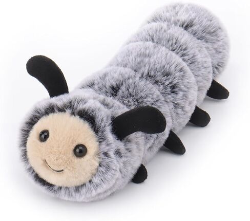 Apricot Lamb Happy Caterpillar Stuffed Animals for Kids, Soft Cute Plush Toys for Baby Girl and Boy, 7.9 Inches in Saudi Arabia