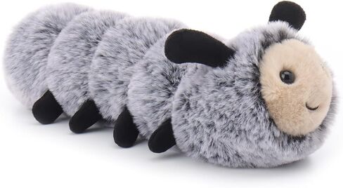 Apricot Lamb Happy Caterpillar Stuffed Animals for Kids, Soft Cute Plush Toys for Baby Girl and Boy, 7.9 Inches in Saudi Arabia