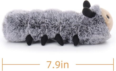 Apricot Lamb Happy Caterpillar Stuffed Animals for Kids, Soft Cute Plush Toys for Baby Girl and Boy, 7.9 Inches in Saudi Arabia