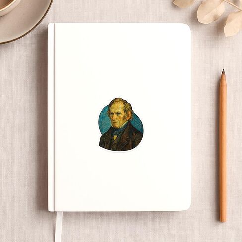 (3 Pack) Henry Clay Post-Impressionist Gogh Style Sticker (2.75" x 3.25") in Saudi Arabia