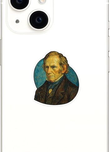 (3 Pack) Henry Clay Post-Impressionist Gogh Style Sticker (2.75" x 3.25") in Saudi Arabia