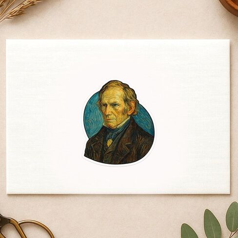 (3 Pack) Henry Clay Post-Impressionist Gogh Style Sticker (2.75" x 3.25") in Saudi Arabia