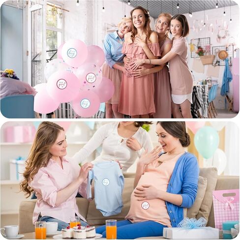 60 قطعة من ملصقات فريق الأولاد أو البنات، مقاس 5 سم، ملصقات تكشف عن الجنس، ملصقات فريق الأولاد والبنات، ملصق وردي وأزرق ديكورات تكشف عن الجنس in Kuwait