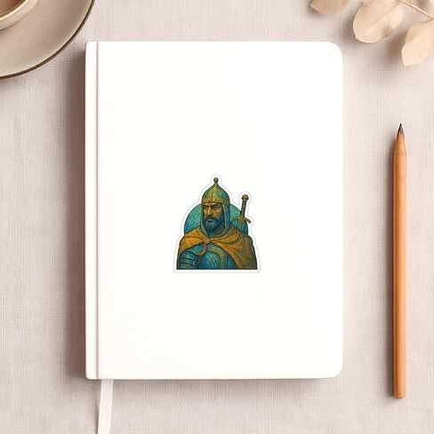 (3 Pack) Saladin Inspired Post-Impressionist Gogh Style Sticker (2.75" x 3.25") in Saudi Arabia