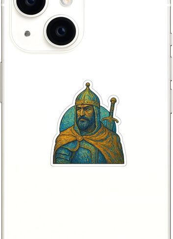 (3 Pack) Saladin Inspired Post-Impressionist Gogh Style Sticker (2.75" x 3.25") in Saudi Arabia