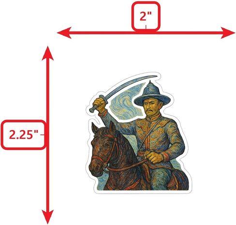 (3 Pack) Taksin The Great Post-Impressionist Gogh Style Sticker (2.75" x 3.25") in Saudi Arabia