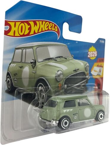 Hot Wheels Austin Mini Cooper S [أخضر] آنذاك والآن 1/10، 71/250، جديد لعام 2026! لعبة سيارة مصبوبة بمقياس 1:64 in Kuwait