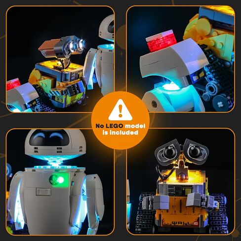 ضوء LIGHTAILING لـ Lego-43279 Wall-E وEVE - سهل التركيب، أسلاك مخفية، ديكور منزلي وجاهز للهدايا (النموذج غير متضمن) in Saudi Arabia