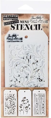 Stampers Anonymous SPATHMST.10 Tim Holtz Mini #10 طبقات الاستنسل in Saudi Arabia