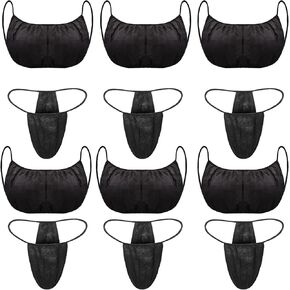 Yahenda Disposable Bras and Disposable Thong Panties Beauty Disposable Bra Women's Disposable Sunless Spray Tan Top Underwear for Woman, Individually Wrapped (100), Black in Saudi Arabia