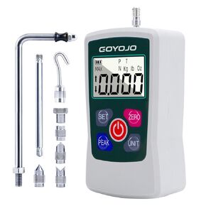 GOYOJO Digital Force Gauge High-Precision Push-Pull Meter for Tension & Compression Testing Units (N, kg, lb, oz) Real-Time/Peak/First Peak Modes Ideal for Quality Control & Material Testing (20N)… in Kuwait