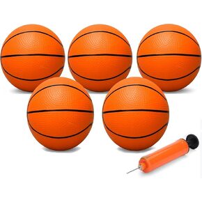 Amarlozn Mini Basketball for Indoor Mini Basketball Hoop, 9 Inch Small Replacement Basketballs Soft Ball for Inflatable Pool, Beach Sandbox Outdoor Play Game Gift Pack for Toddler Kids Adults 5PCS in Kuwait