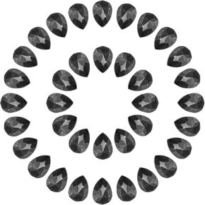 MECCANIXITY 50 قطعة كريستال AB كريستال AB أحجار الراين مدببة الظهر، 6 × 8 مم أحجار كريمة زجاجية منحوتة على شكل دمعة لحافظة الهاتف DIY الحرف اليدوية صناعة المجوهرات تزيين الملابس، ألوان مختلطة in Kuwait