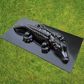 التمساح قالب صب قالب ديكور خرساني كبير من البلاستيك الأسمنتي - حديقة التمساح شكل خرساني كبير - قوالب خرسانة وأشكال حيوانات قابلة لإعادة الاستخدام - تمثال تمساح للحديقة in Kuwait