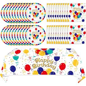 41Pcs 18th Birthday Party Decorations for Girls Her, Rose Gold Birthday Supplies Include 20 Plates 20 Napkins and 1 Tablecloth, Sweet Eighteen Year Old Birthday Party Tableware for Girls Kids Children in Saudi Arabia