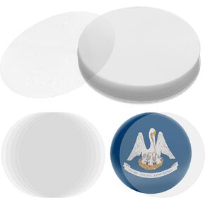 300Pcs 70mm Clear Protective Badge Film, Transparent Round Badge Cover for 2.25 Inch 58mm Button Maker Machine DIY Button Making Parts in Saudi Arabia