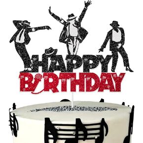 Music Singer Happy Birthday Cake Topper, Dance Theme Birthday Cake Topper Art Dance Theme Cake Picks Musical Rock Theme Man Boy Girl Birthday Party Supplies Decor in Saudi Arabia