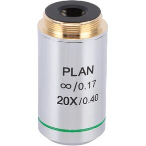 20X Plan Objective Lens for Biological Microscope, Optical System with Fully Coated Optical Glass in Kuwait