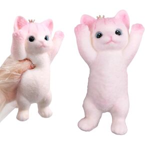 Big Hand Painted Cat Squishy Toys，Large Cute Ultra Soft Kitty Squeeze Fidget Toys for Stress Relief ,Kawaii Squishies Sticky Animal Toys for Adults Kids,Decompression Sensory Balls Toys for Autism in Kuwait