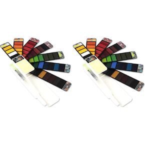The Original Fan-PAN Travel Watercolor Paint Set - 42 Assorted Colors Foldable Portable Smart Kit with Water Paintbrush for Easy Plein Air, Field & Outdoor On The Go Painting in Saudi Arabia