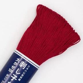 Olympus Sashiko Thread - 100m Skein - Japanese Embroidery & Quilting Thread (104-Red) in Kuwait