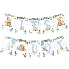 Winnie IT'S A Boy Banner for Baby Shower Decorations Boys Baby Shower Banner for Boys Party Birthday Decorations in Saudi Arabia