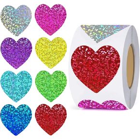 500 قطعة من ملصقات زهرة التوليب الربيعية، ملصقات زهور ملونة بالليزر، مكافأة للأطفال مقاومة للماء بختم 1.5 بوصة، لعيد الأم، مغلفات، صندوق هدايا للفصل الدراسي in Kuwait