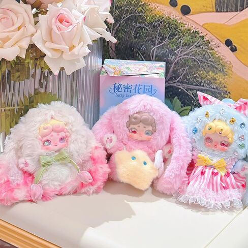 صندوق أعمى من القطيفة من سلسلة Goodnight Bunny Secret Garden قطعة واحدة (1 من 8 أنماط محتملة) ألعاب لطيفة قابلة للتجميع هدايا عيد ميلاد (صندوق أعمى قطعة واحدة) in Kuwait