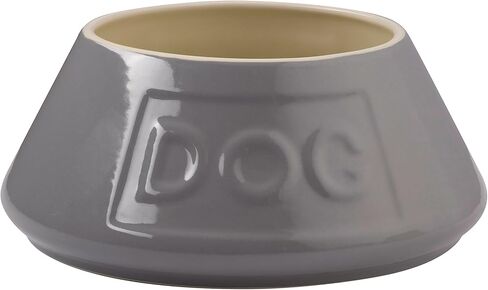 Mason Cash: Non-Tip Dog Bowl - Cream - 8.3", 54oz - Durable Ceramic Food & Water Angled Dish, Microwave-Dishwasher Safe, Pet Meal Feeding & Hydration in Saudi Arabia
