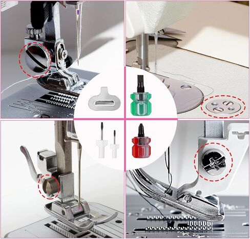 15pcs Sewing Machine Cleaning Kit, Sewing Machine Crevice Cleaning Tools Including Double Headed Brush Silicone Tip Brush Screwdriver Tweezers Seam Ripper Screwdriver Storage Bag in Saudi Arabia