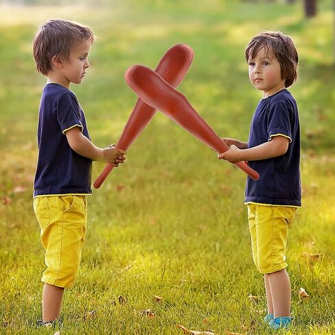 2 Pieces 19 Inch Plastic Caveman Bat Men's Plastic Caveman Stick for Halloween Costume Cosplay Party Caveman Club Prop in Kuwait