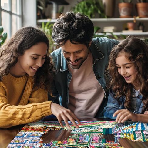 White Mountain Taffy Shop Puzzle 1000 Piece Vintage Jigsaw Puzzles for Adults and Families in Saudi Arabia