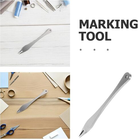 Gadpiparty Leather Marking Divider: 3mm Stainless Steel Compass Adjustable Edge Creaser Wing Divider Craft Precision Measuring Tool for Clear Line Marking in Saudi Arabia