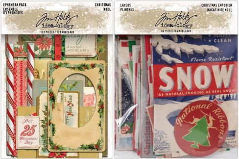 Tim Holtz Idea-ology Christmas 2025 Ephemera & Layers Emporium - 2 Item Bundle in Saudi Arabia