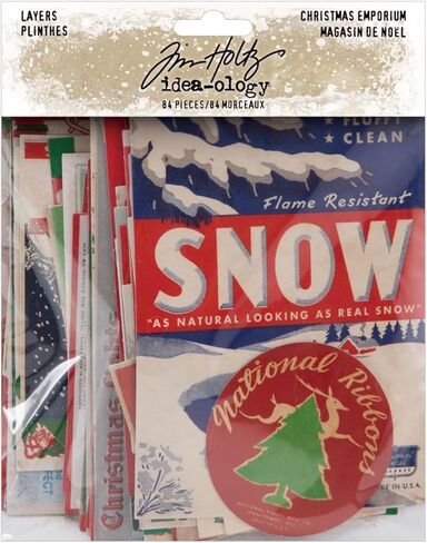 Tim Holtz Idea-ology Christmas 2025 Ephemera & Layers Emporium - 2 Item Bundle in Saudi Arabia