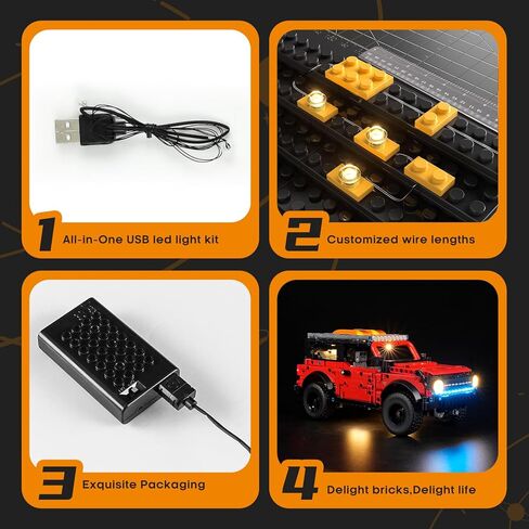 LIGHTAILING Light for Lego-42213 Ford Bronco SUV - Led Lighting Kit Compatible with Lego Building Blocks Model - NOT Included The Model Set in Saudi Arabia